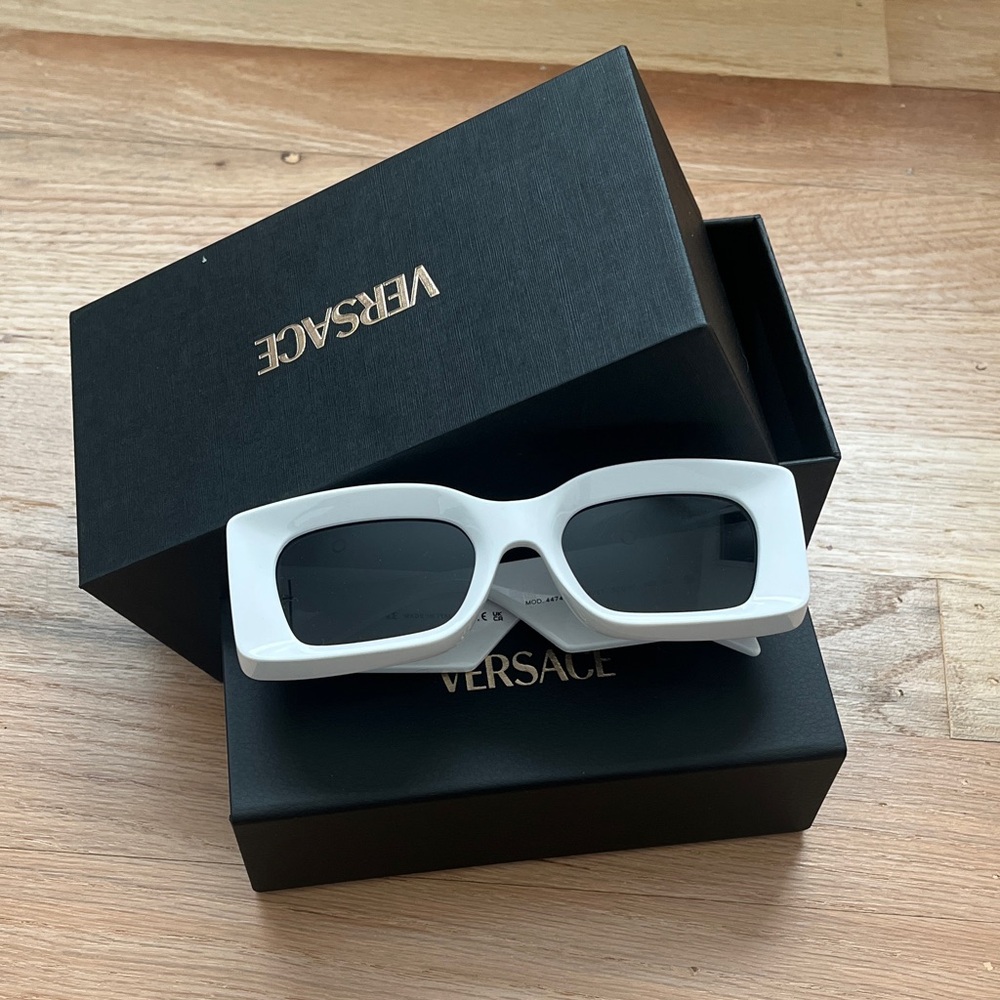 Versace Bold White Sunglasses